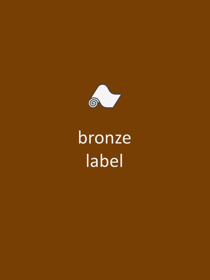 bronze label