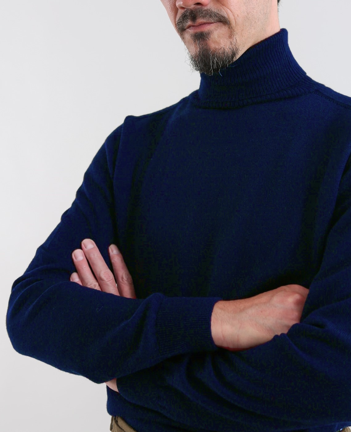 【ｾｰﾀｰ】ﾀｰﾄﾙﾈｯｸｳｰﾙ（ﾈｲﾋﾞｰ）/ZEGNA BARUFFA